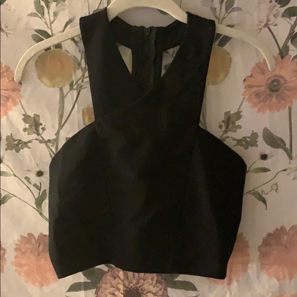 Express Black Crop-top